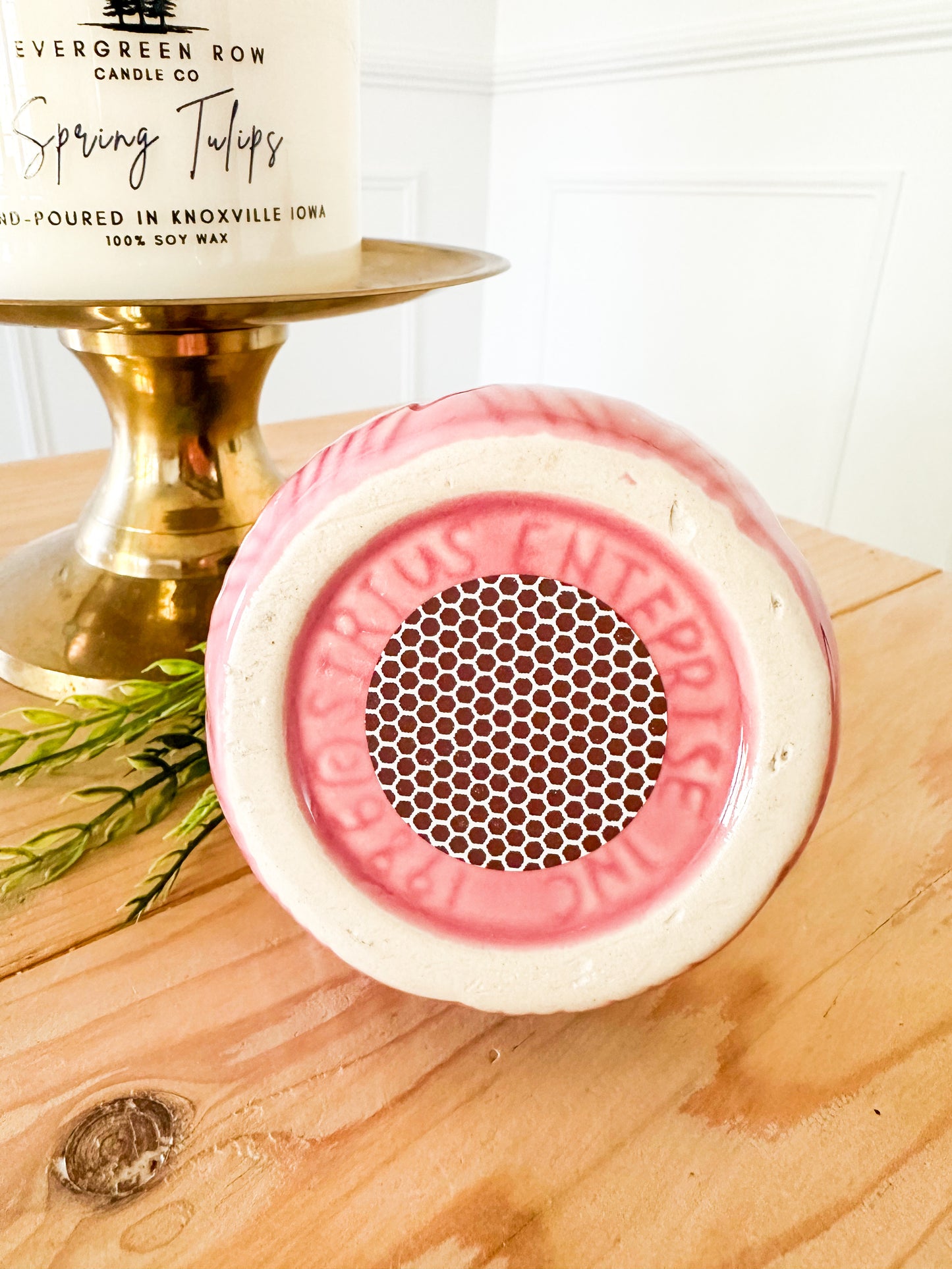 Pink Tulip Match Holder