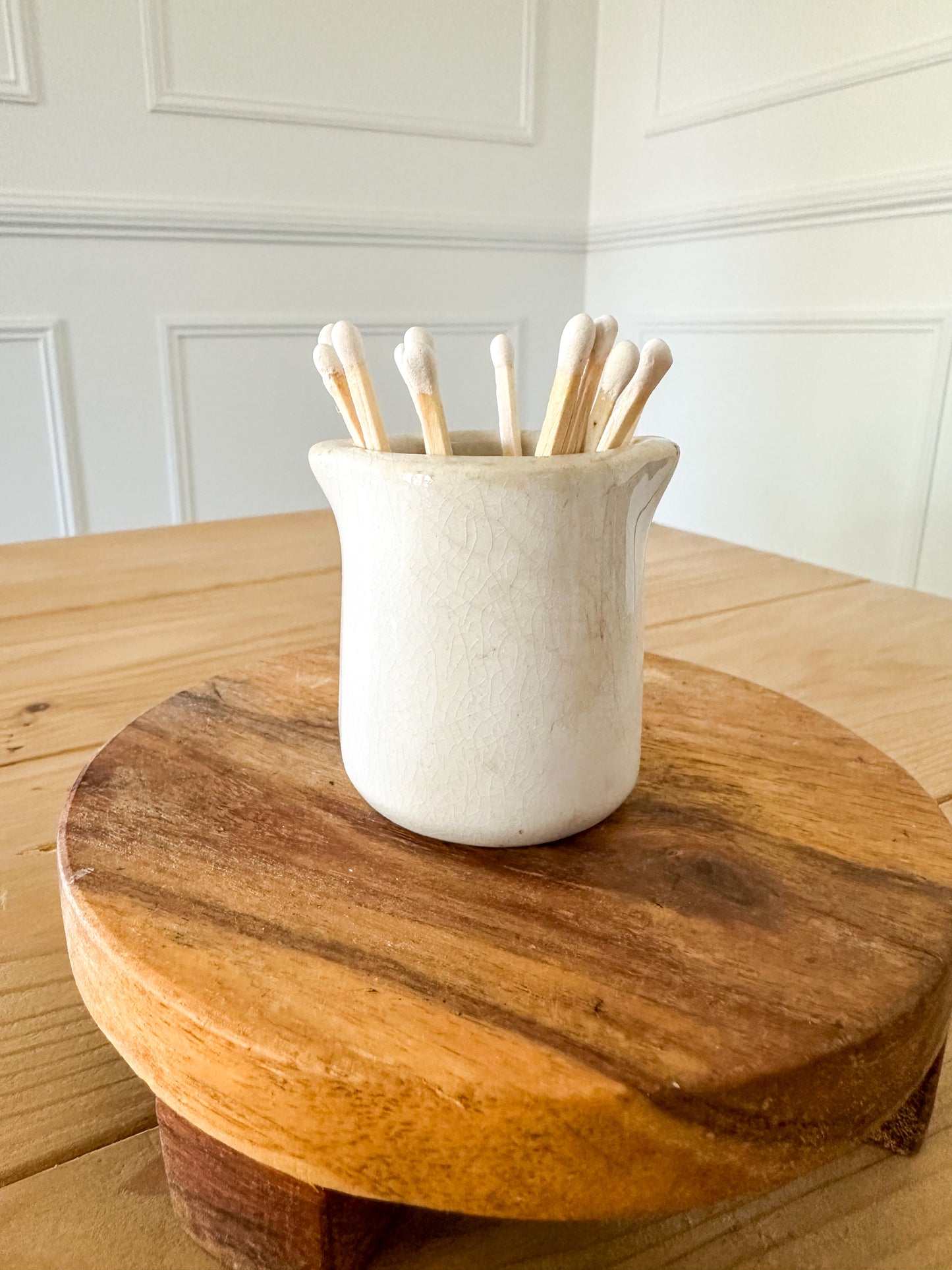 White Match Holder