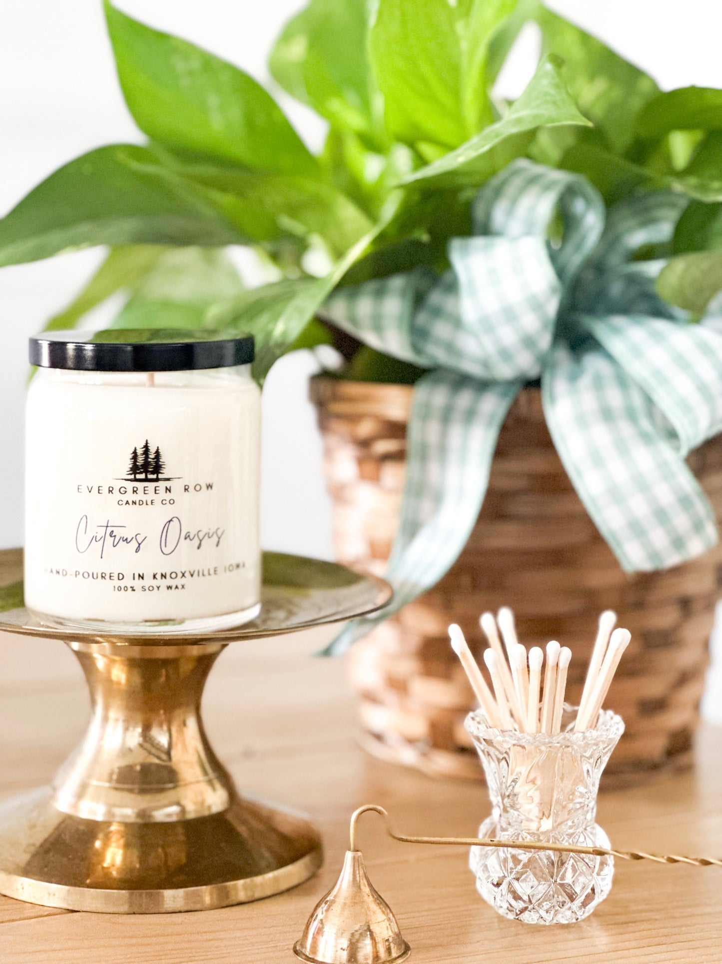 Small Crystal Match Holder