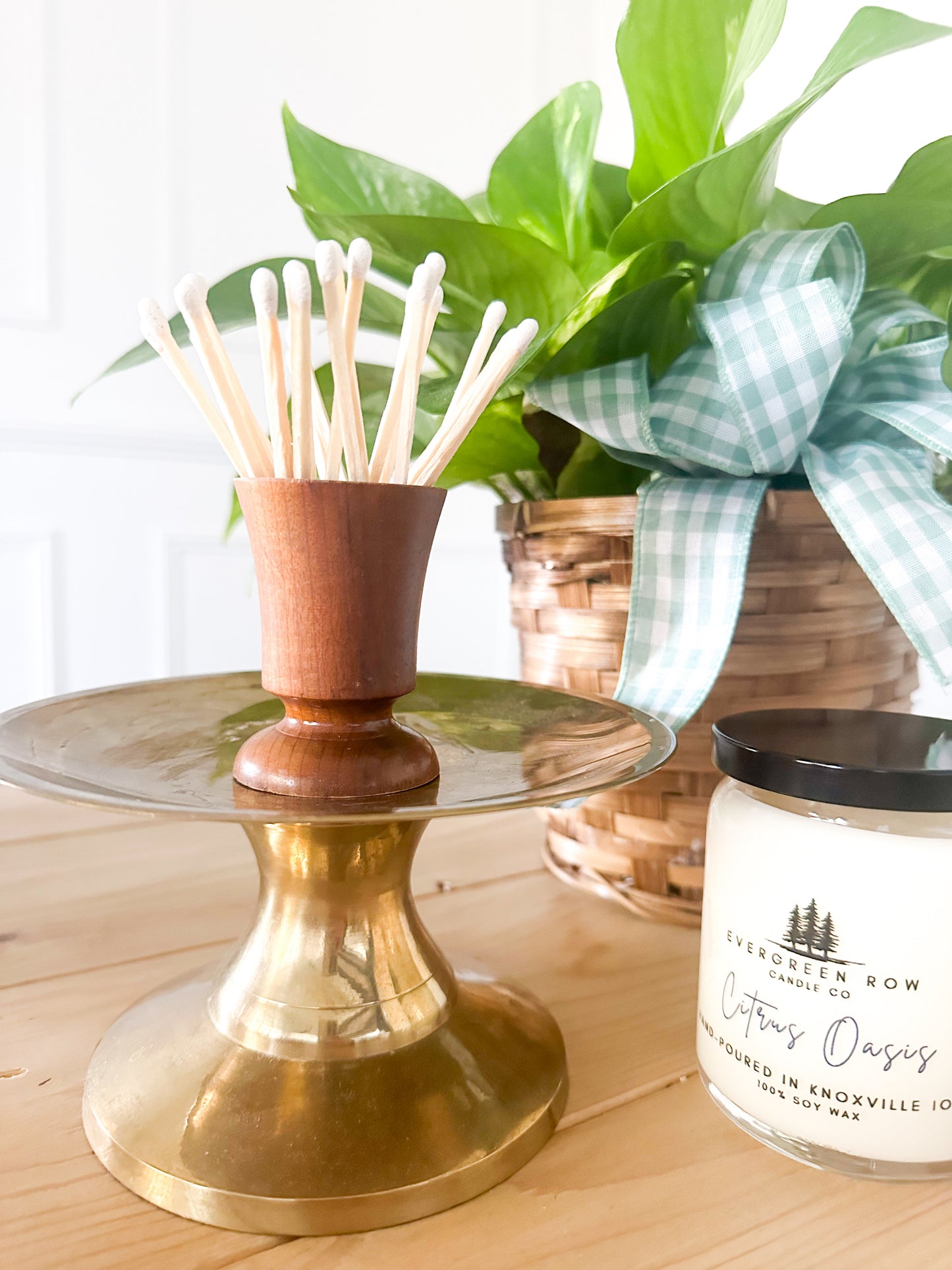 Brown Match Holder
